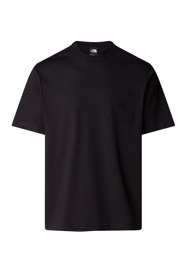Tricou relaxed fit cu buzunar pe piept