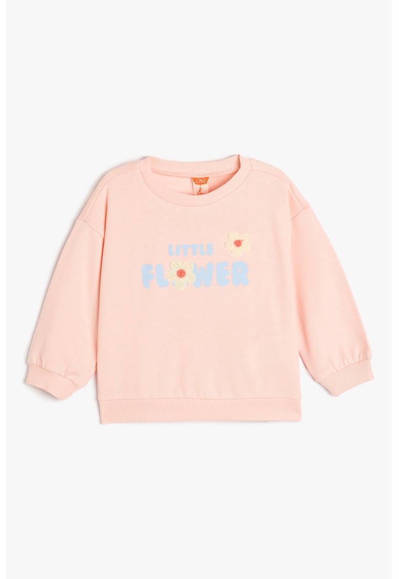 Bluza de trening din bumbac cu imprimeu text