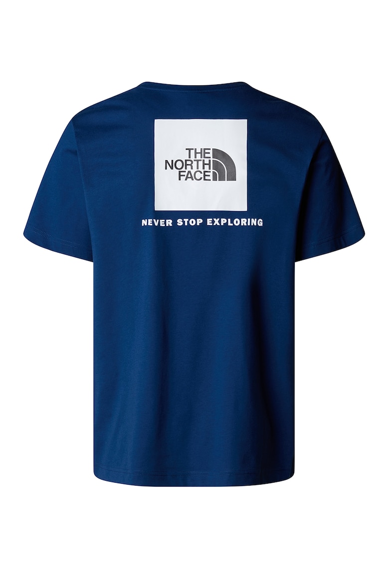 Tricou cu decolteu la baza gatului si imprimeu logo pe partea din spate