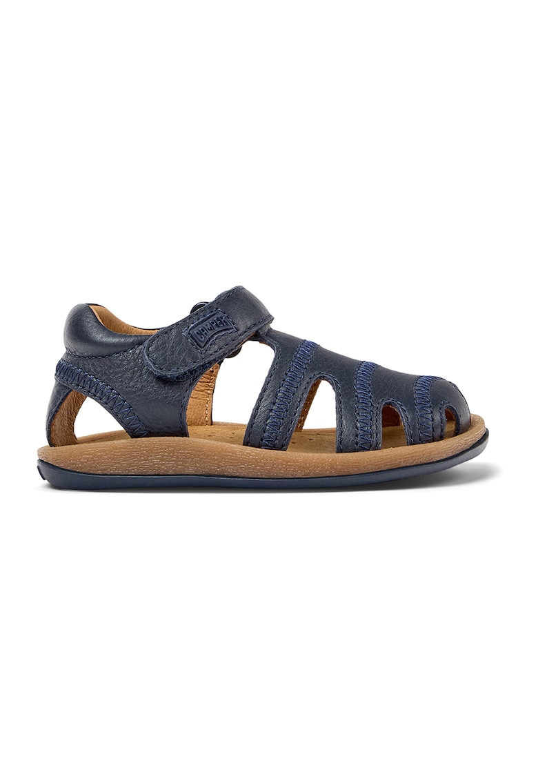 Sandale fisherman de piele cu velcro