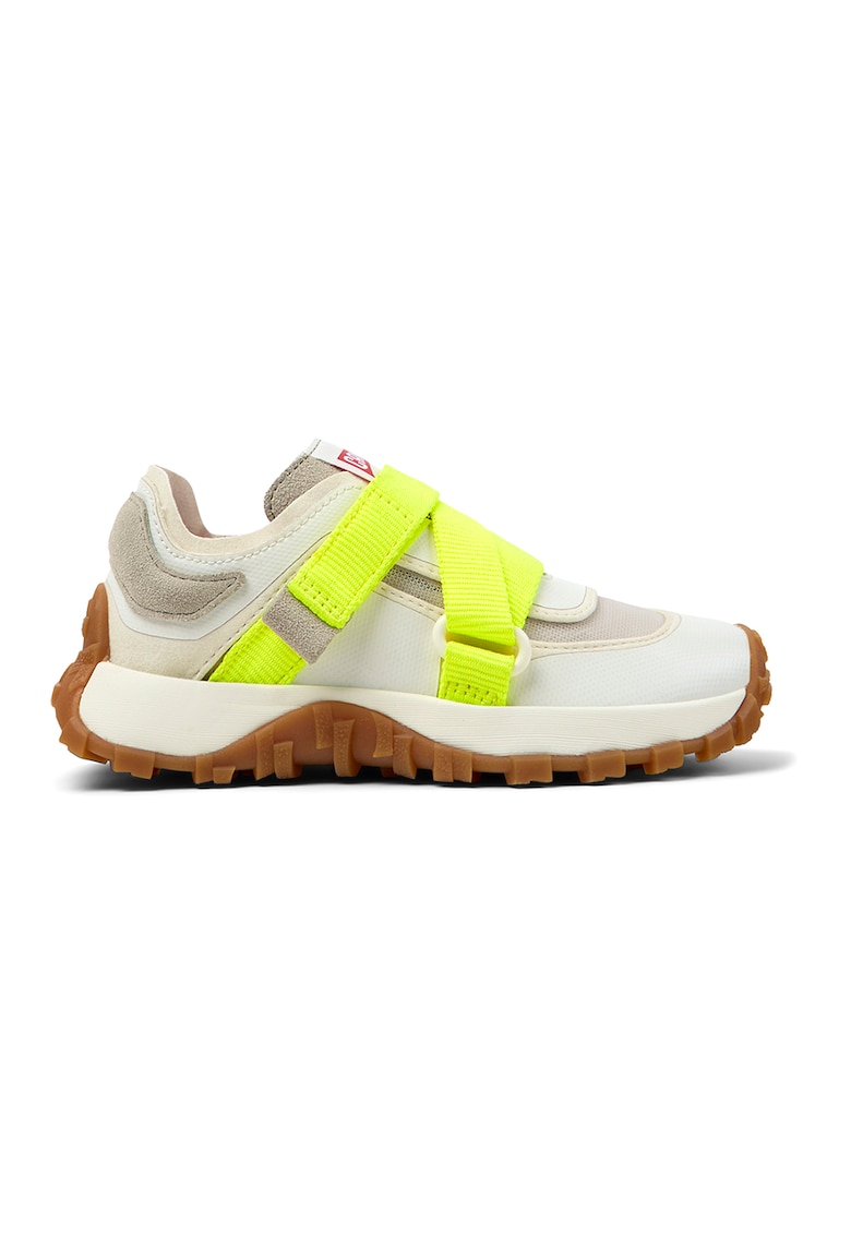 Pantofi sport de piele si piele ecologica cu velcro