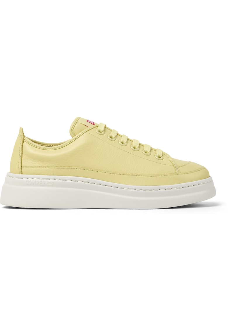 Pantofi sport low-cut de piele Twins 50297 - Galben deschis