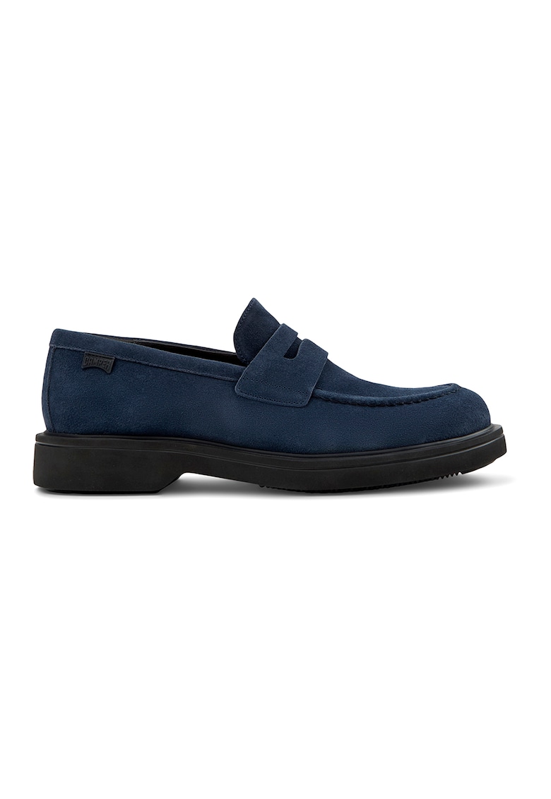 Pantofi loafer de piele Norman - Bleumarin