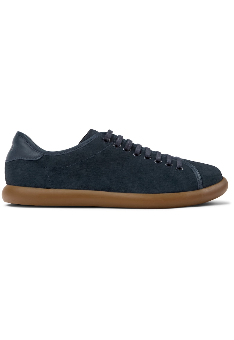 Pantofi sport de piele nabuc Soller - Albastru