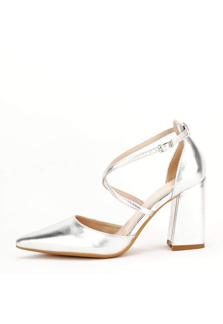 Pantofi argintii eleganti 8710 04 12493