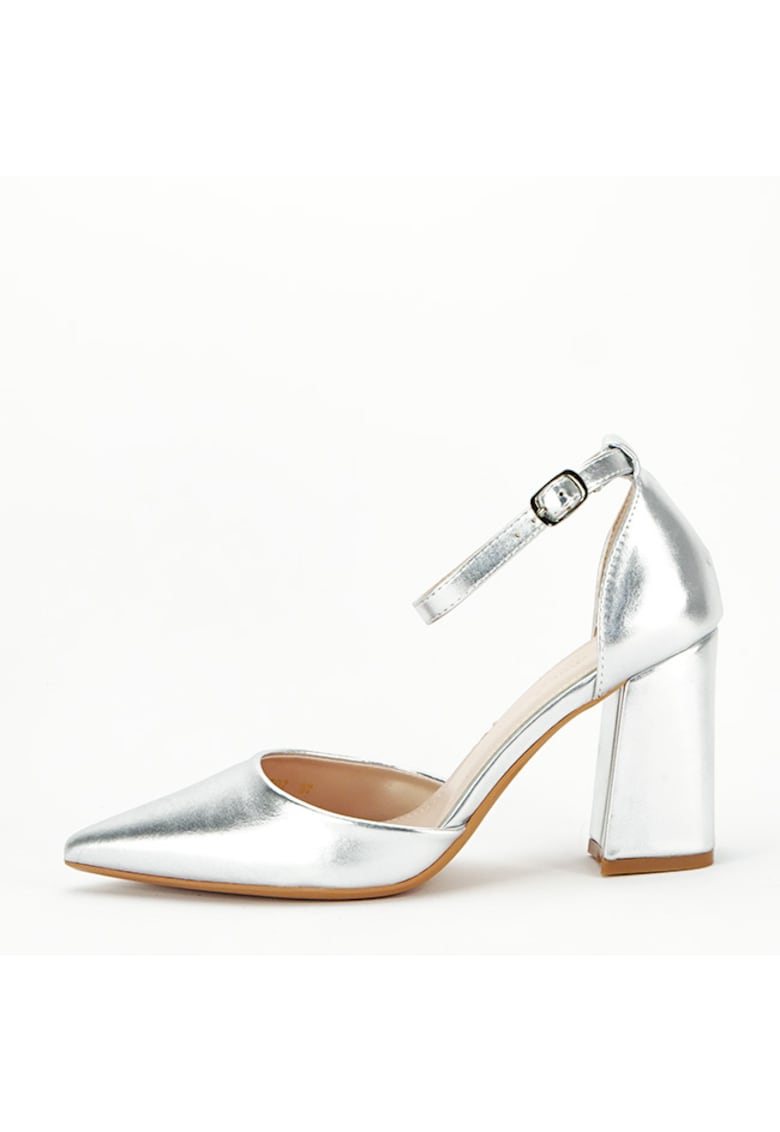 Pantofi argintii eleganti 8707 04 12426