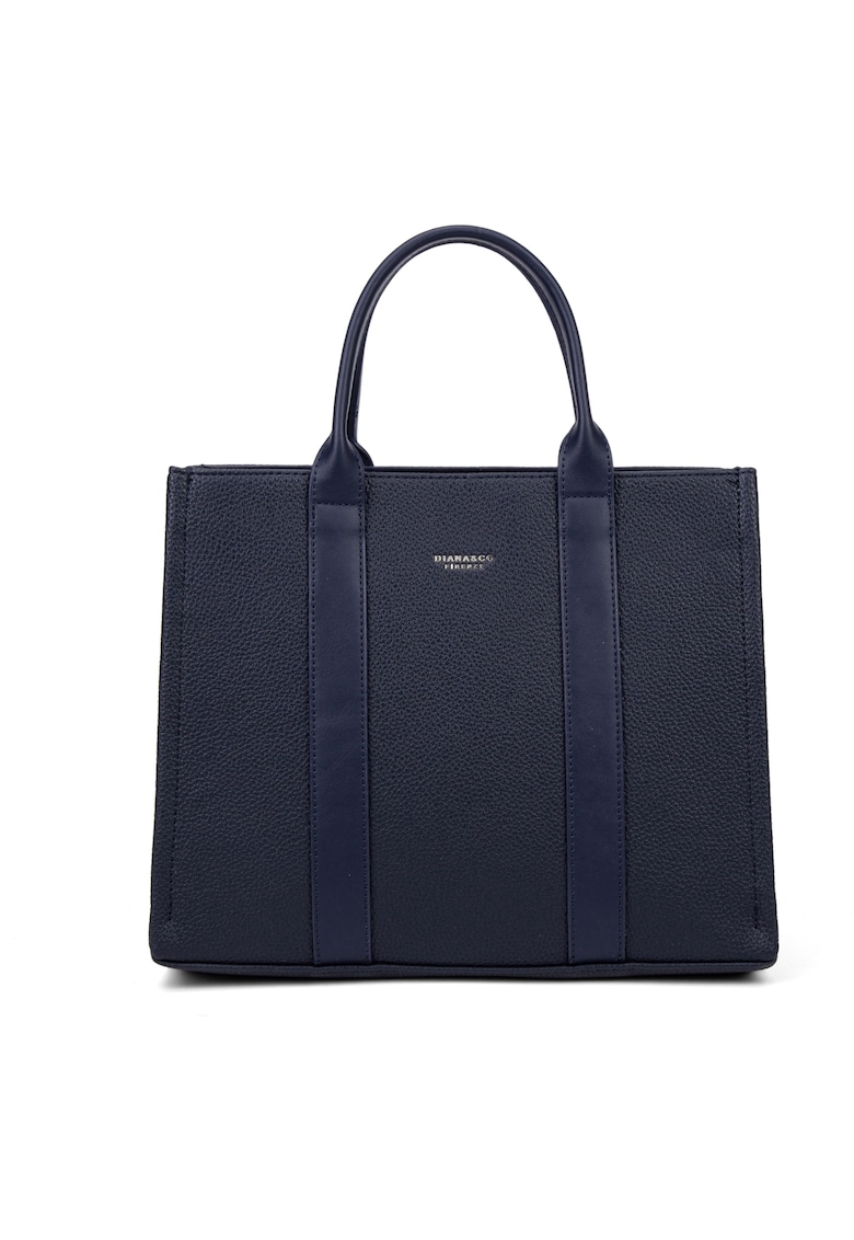 Geanta tote cu bareta aditionala - Albastru inchis
