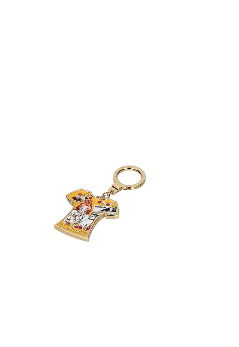 Breloc in forma de tricou cu imprimeu grafic