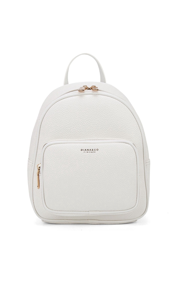 Rucsac de piele ecologica - Alb