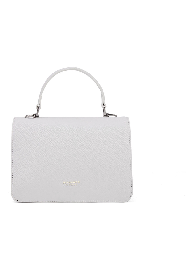 Geanta crossbody de piele ecologica cu logo discret