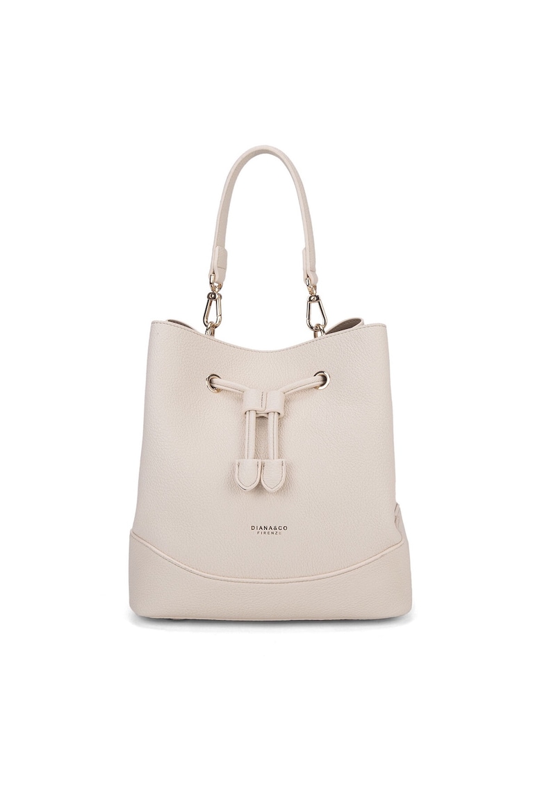 Geanta bucket de piele ecologica cu logo