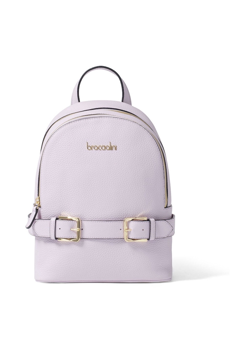 Rucsac de piele cu model cu catarama 209853