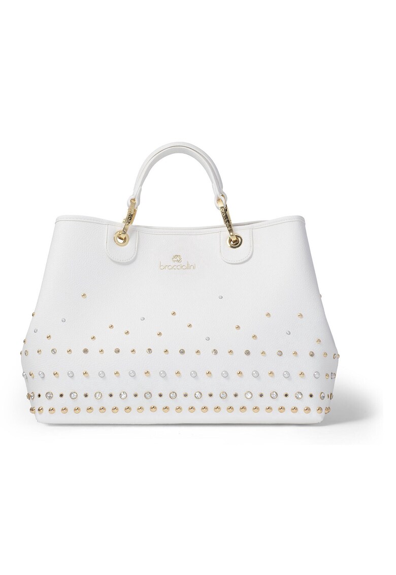 Geanta de piele ecologica cu bareta de umar si geanta-plic detasabila 209859