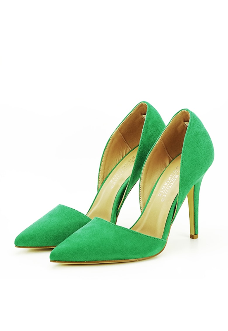 Pantofi verzi decupati Antonia 04 10875