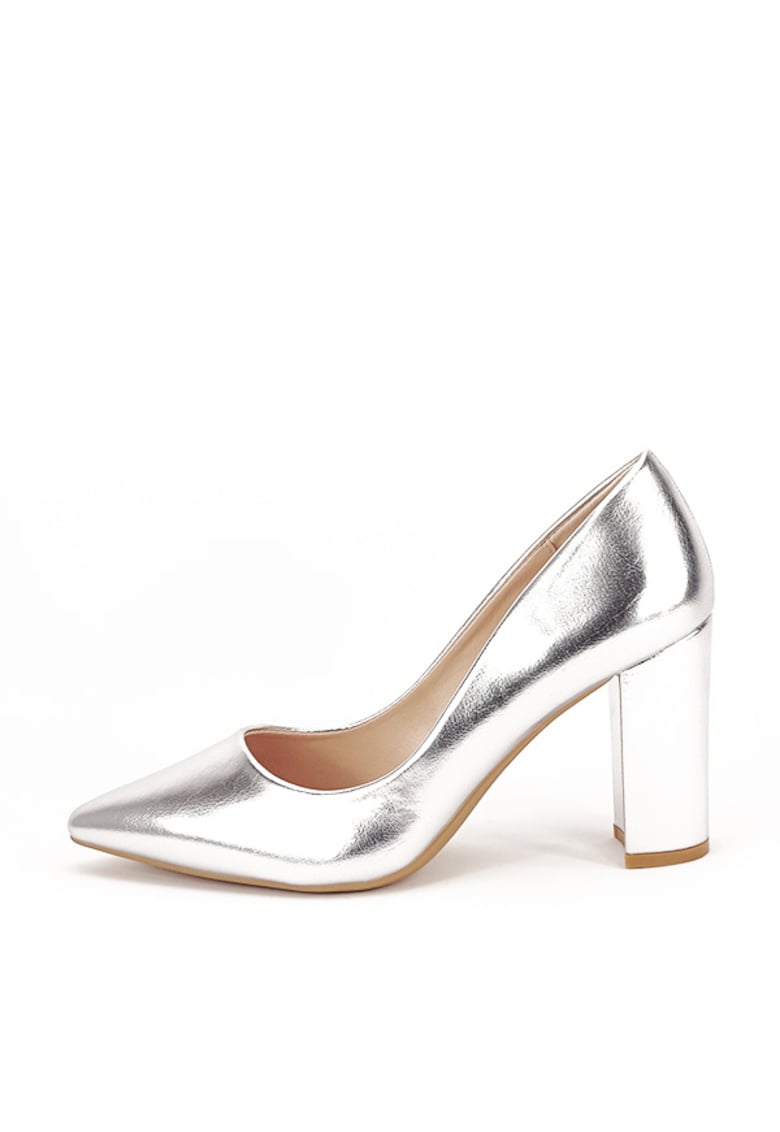 Pantofi argintii office/eleganti Anca 01 10206