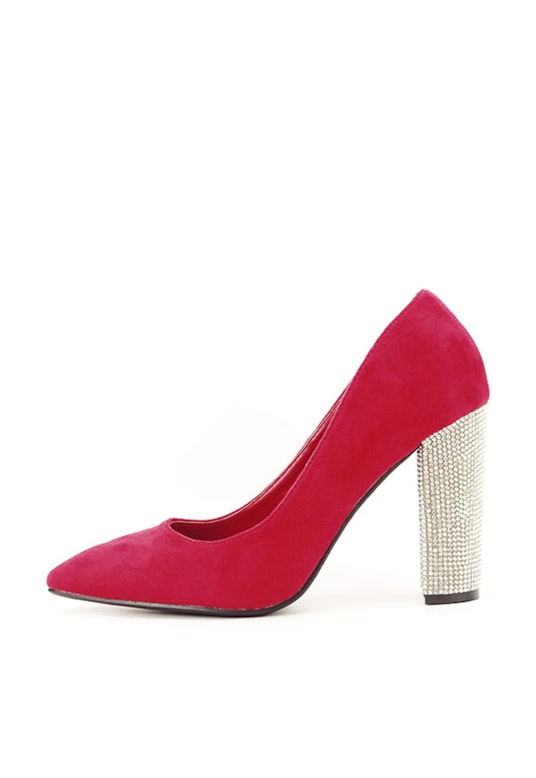 Pantofi rosii cu toc Debbie 02 6695