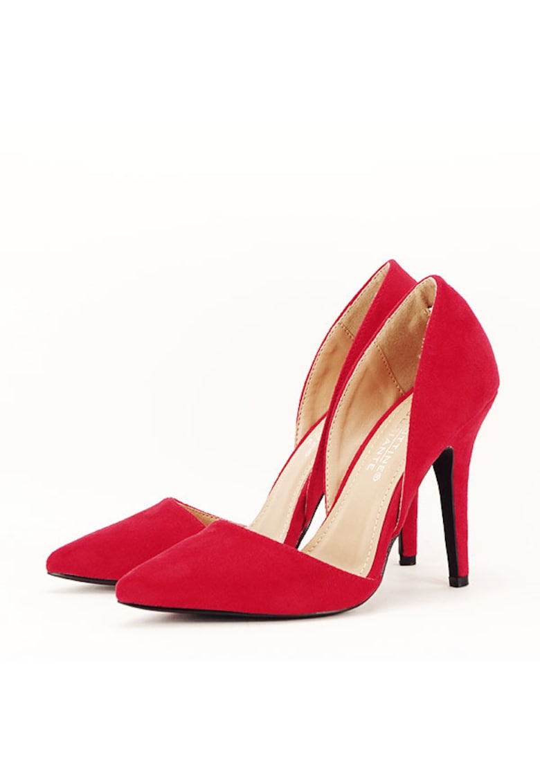 Pantofi rosii decupati Antonia 04 6230