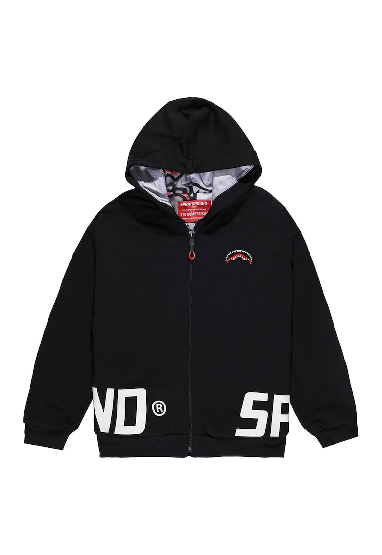 Hanorac cu fermoar si logo