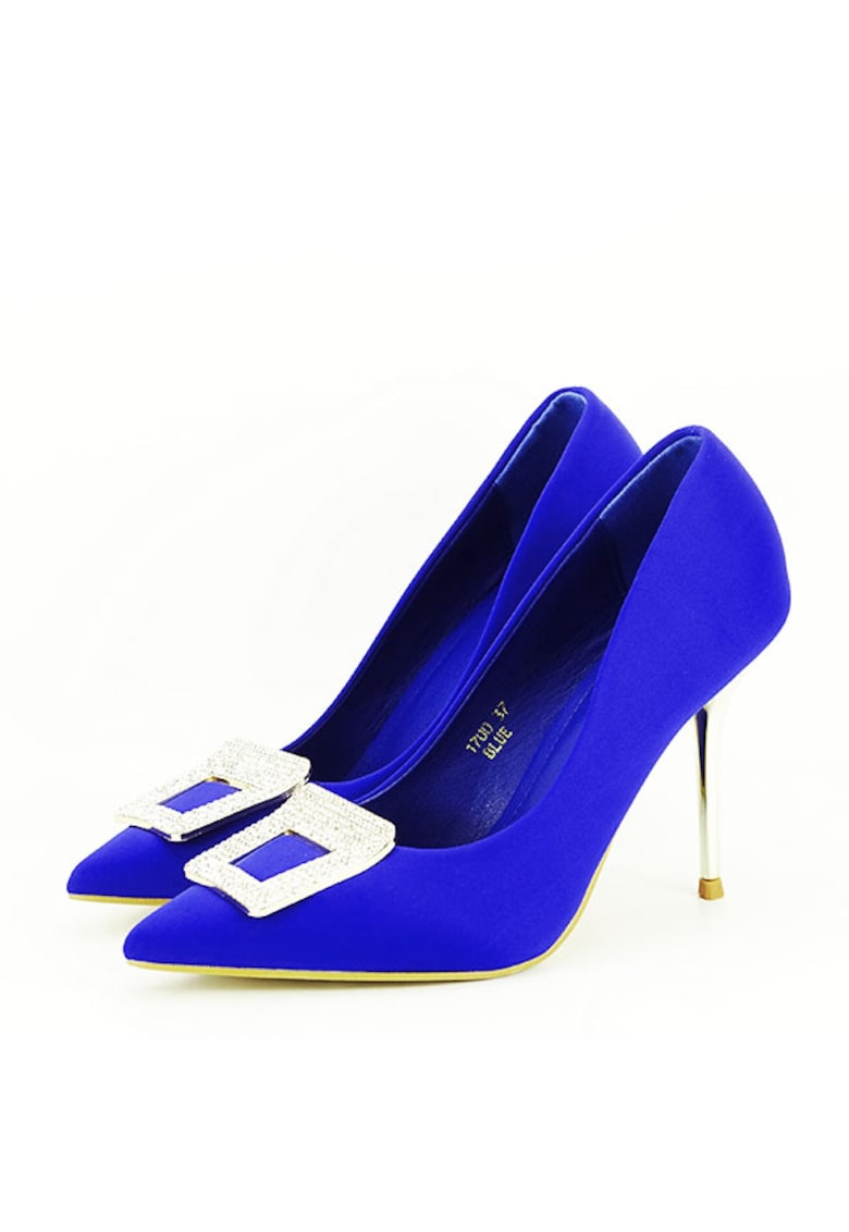 Pantofi albastri cu brosa 1700 02 11273