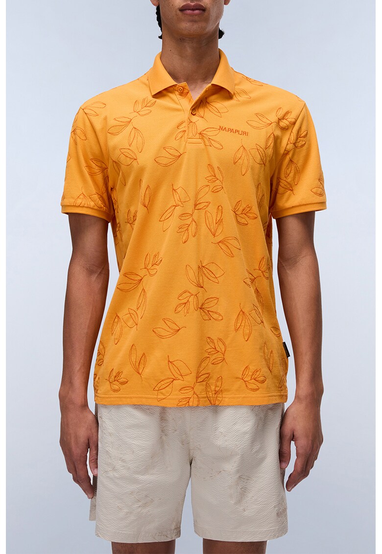 Tricou cu guler polo si imprimeu