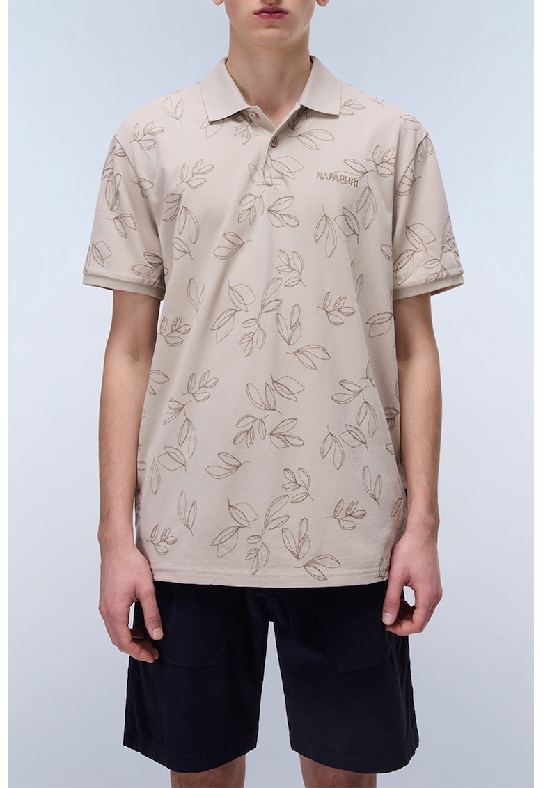 Tricou cu guler polo si imprimeu