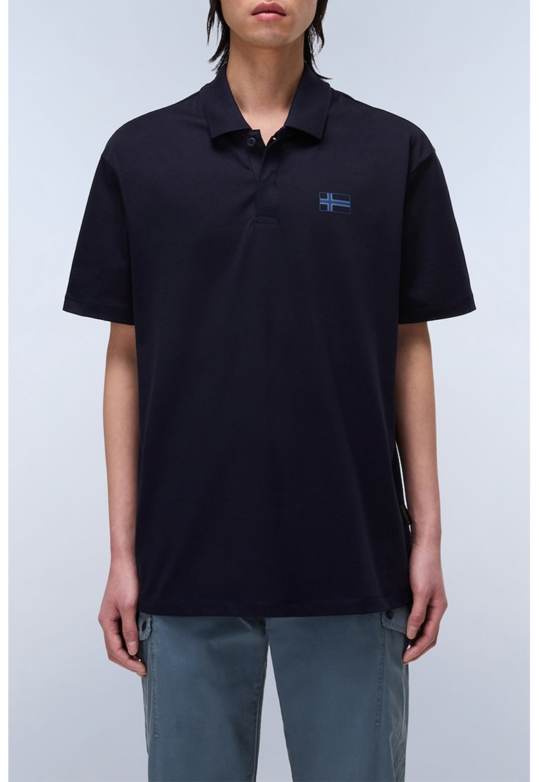 Tricou polo de bumbac Sorano - Bleumarin