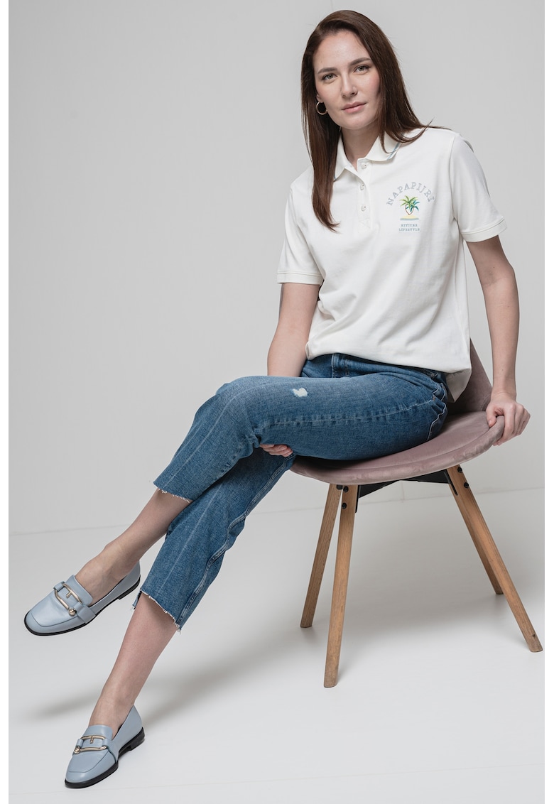 Tricou polo cu logo brodat