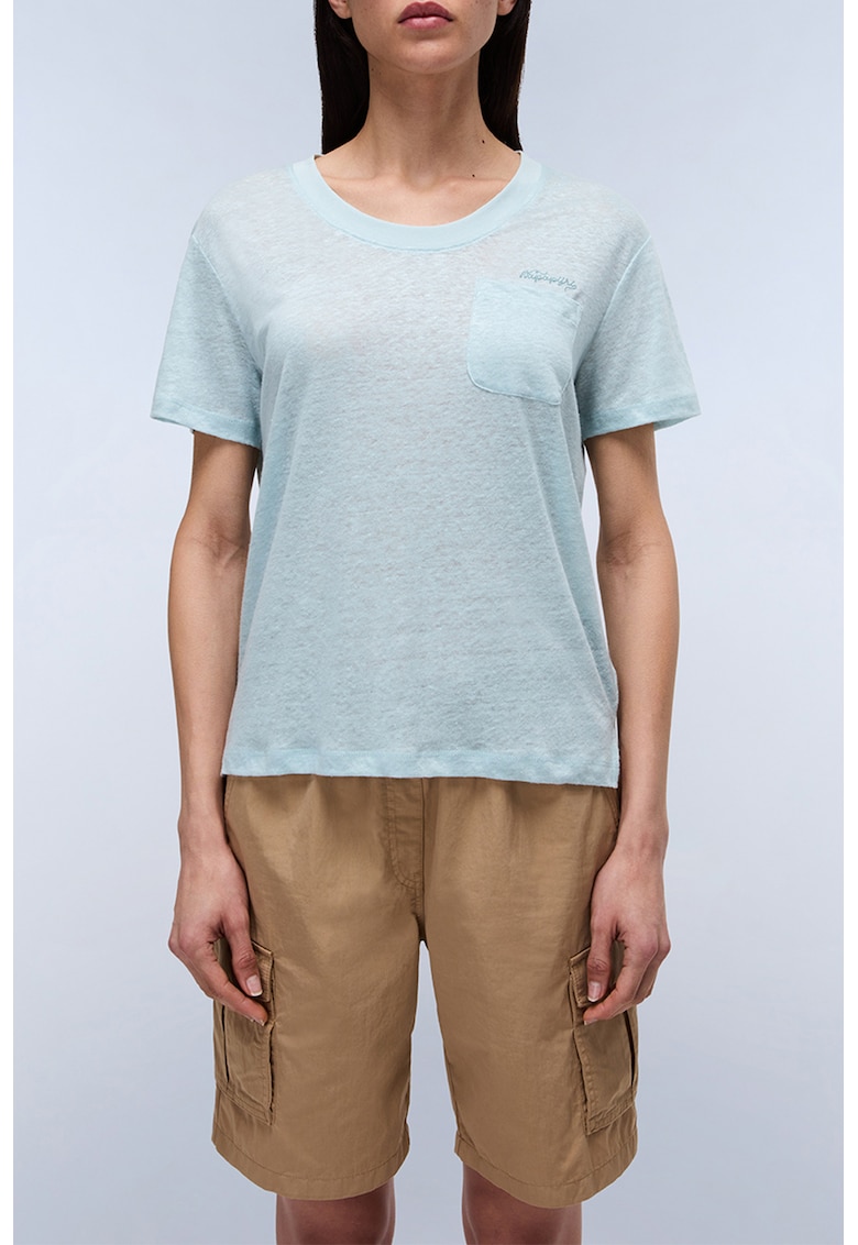 Tricou lejer cu decolteu rotund