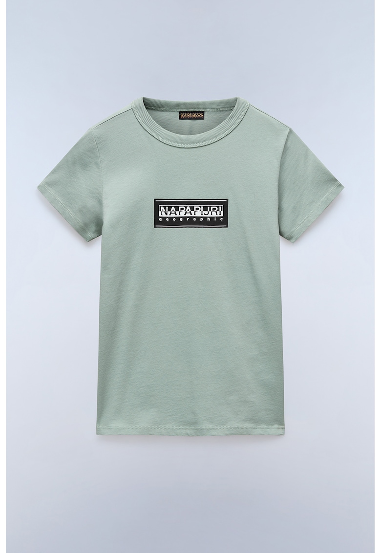 Tricou cu logo Chamois - Verde pal