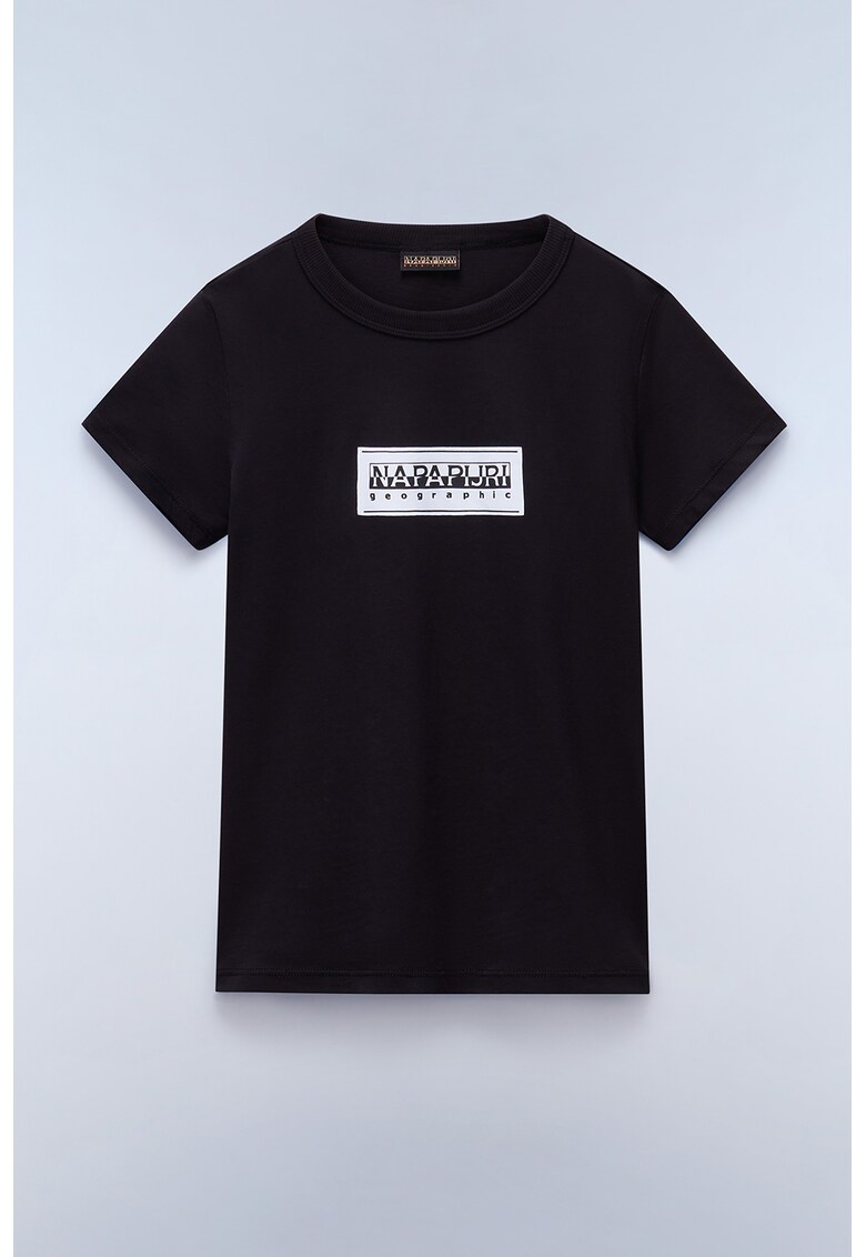 Tricou cu logo Chamois - Negru