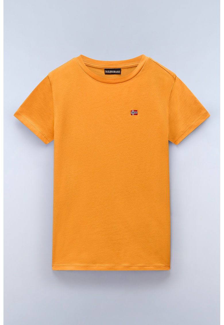 Tricou de bumbac Salis - Portocaliu persan