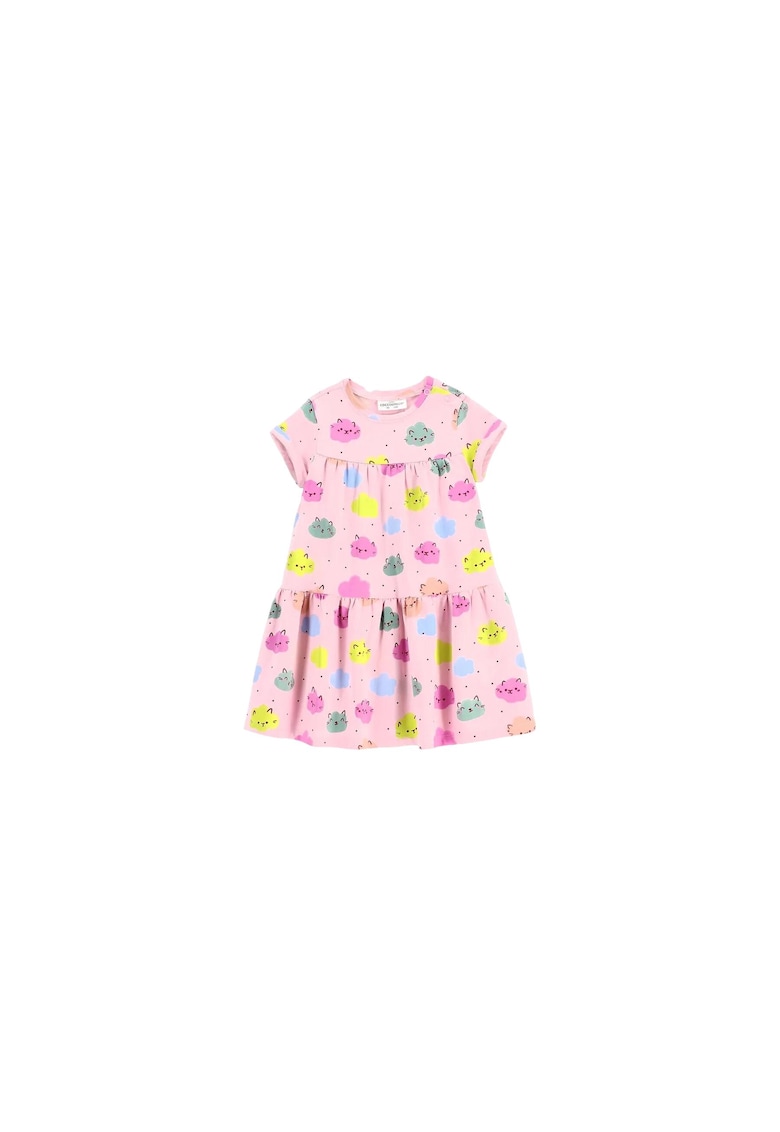 Rochie fete multicolor - bumbac
