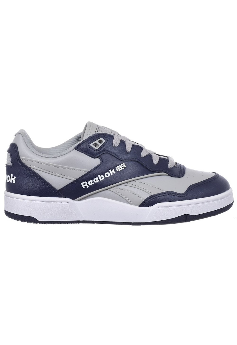 Pantofi dama gri-bleumarin - croiala jumatate - material sintetic - sezon tot anul -