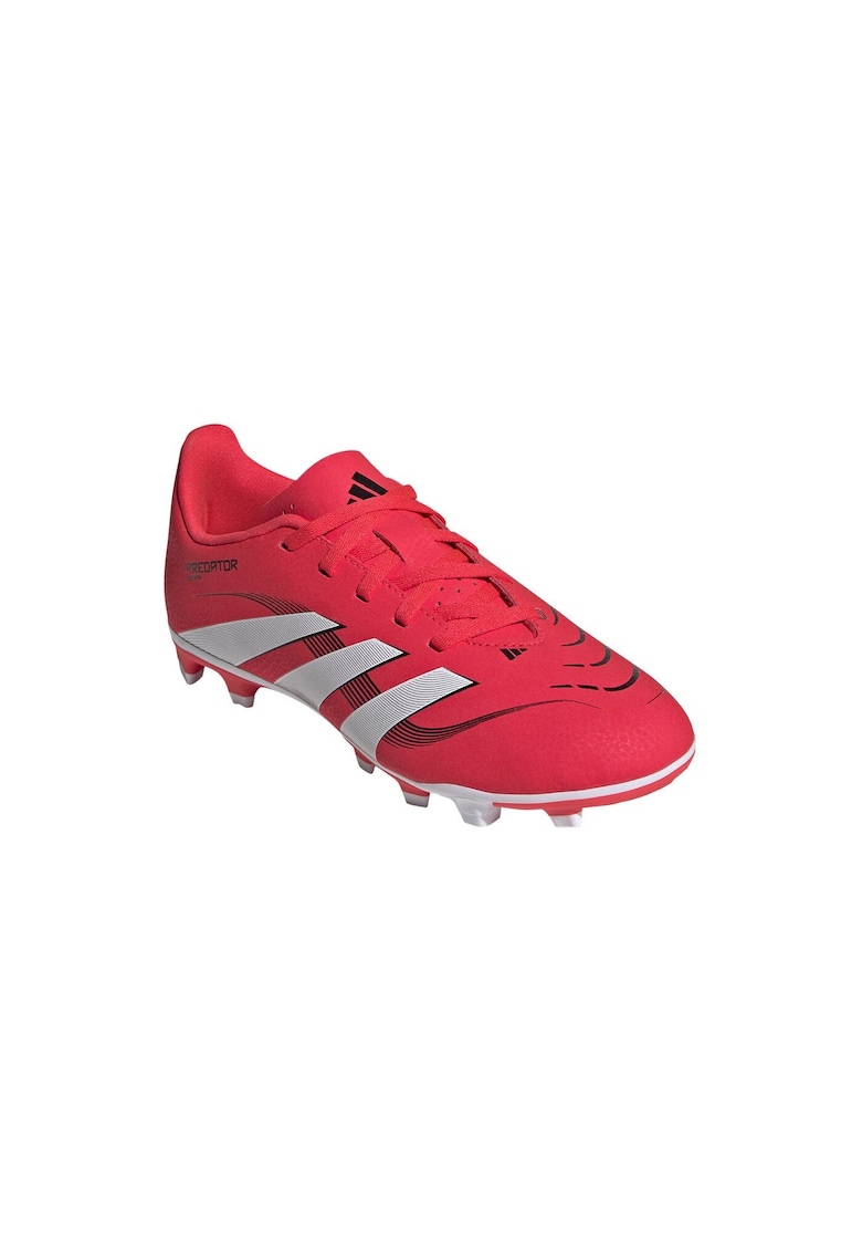 Pantofi sport copii - Semipantofi fotbal Predator Club Jr - rosu - sintetic