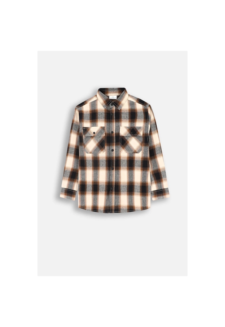 Camasa copii - model in carouri - multicolor - bumbac -