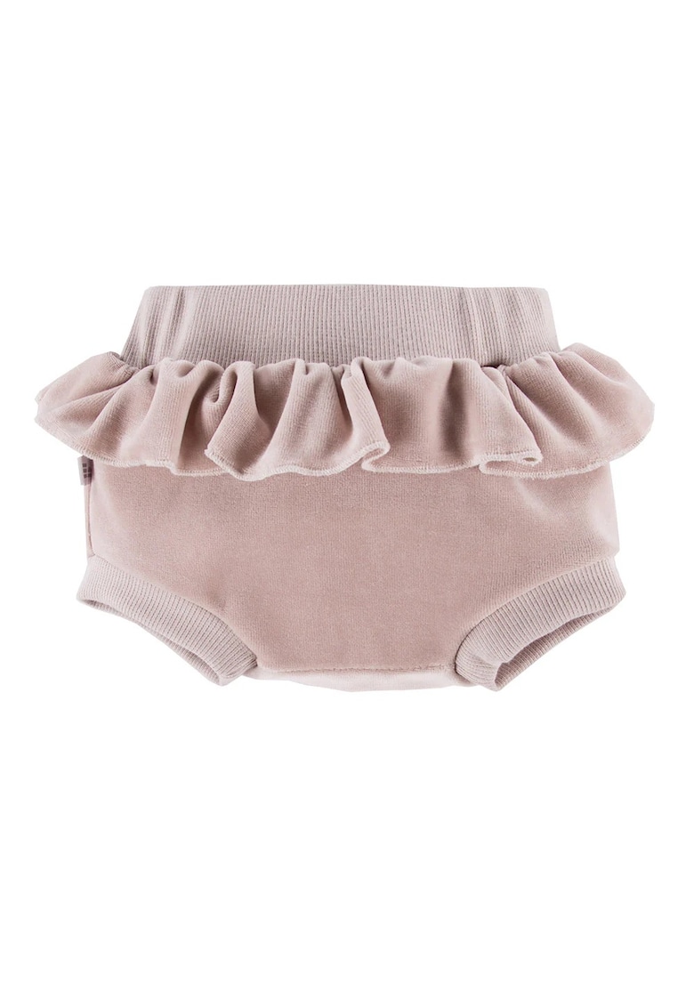 Pantaloni scurti bufanti cu volan in talie  Bloomers - Botanic - Bej - pentru fetite