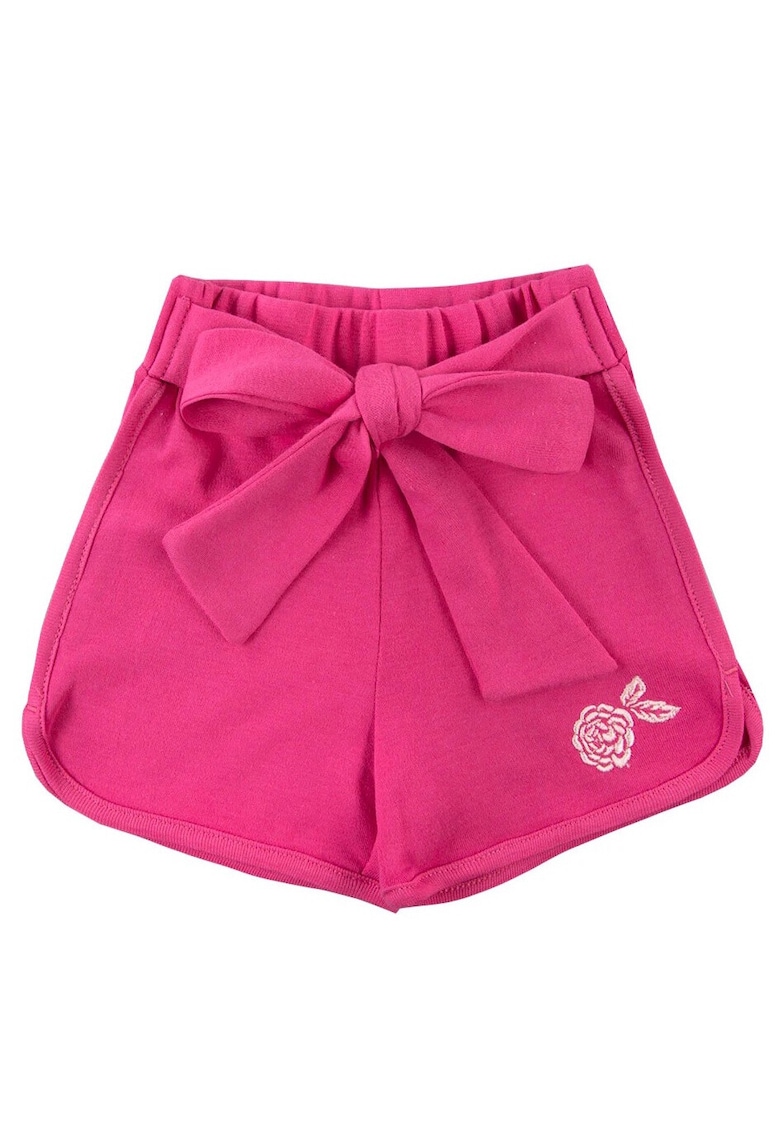 Pantaloni scurti cu funda in talie -  - Peony - Roz - pentru fetite Pantaloni scurti cu funda in talie -  - Peony - Roz - pentru fetite