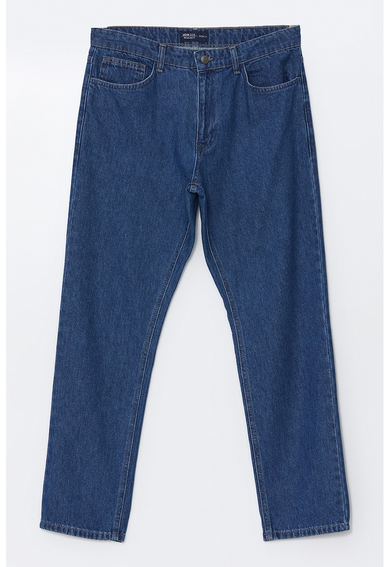 Blugi regular fit cu talie medie