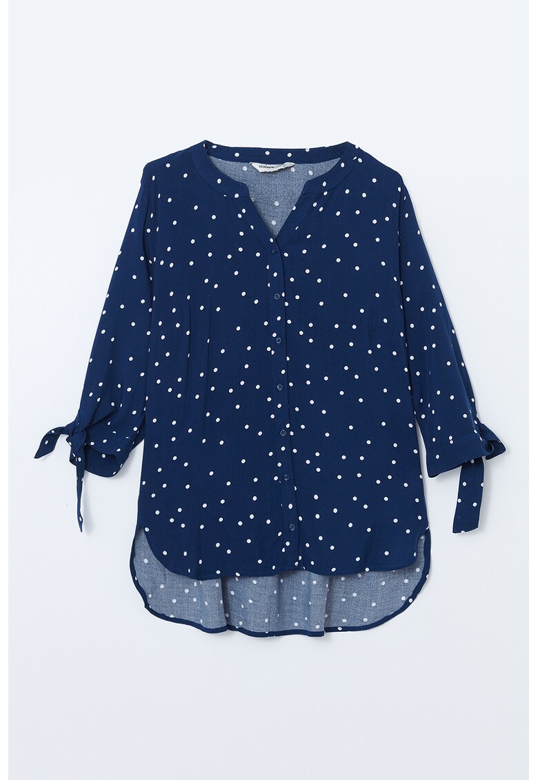 Bluza cu imprimeu si buline