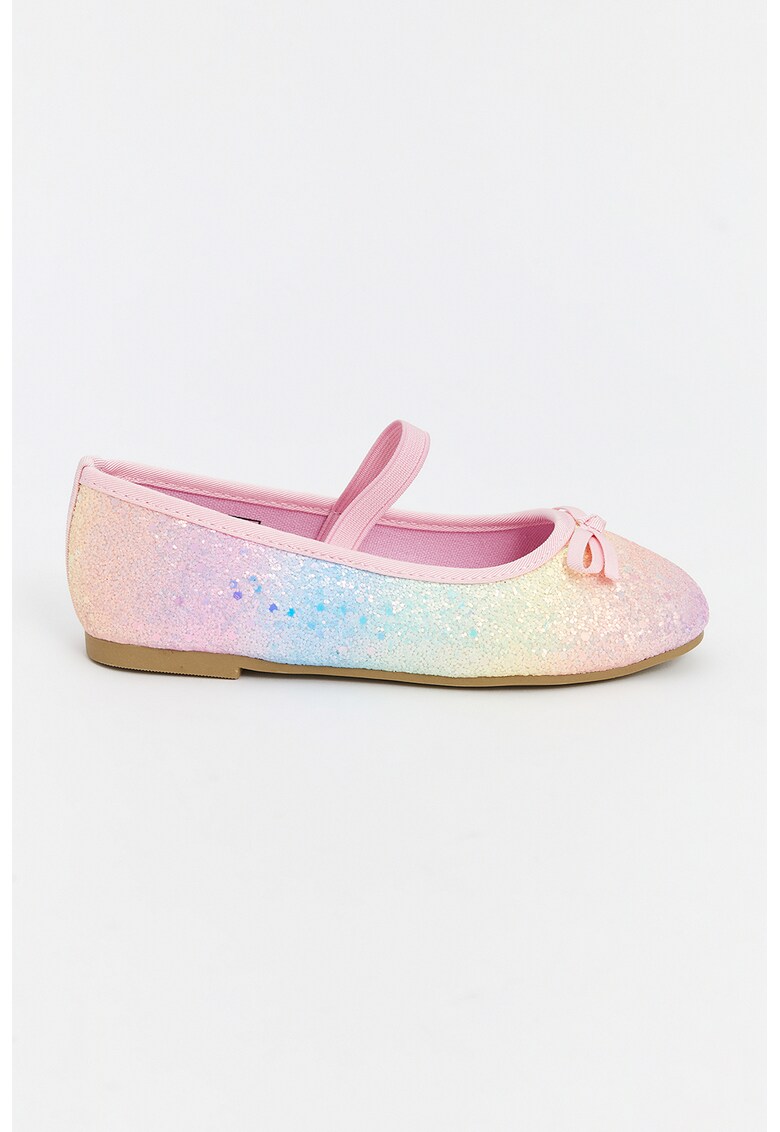 Balerini stralucitori cu detaliu cu funda