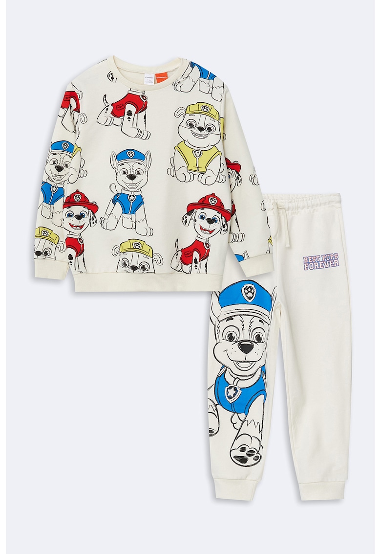 Set de pantaloni si bluza de trening cu imprimeu Paw Patrol