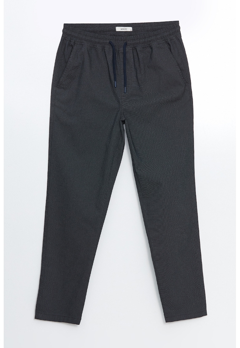 Pantaloni din amestec de bumbac cu buzunare laterale