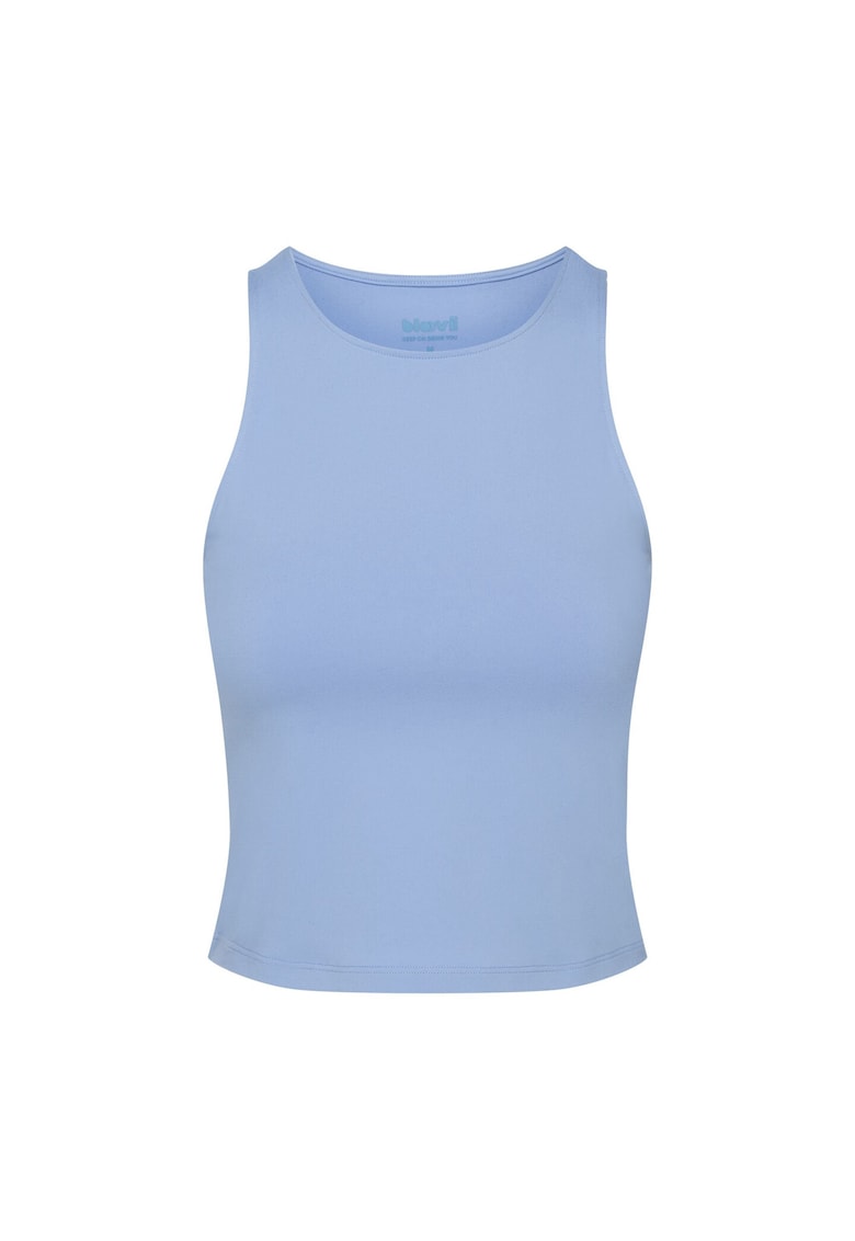 Top fara maneci Midrise Albastru deschis