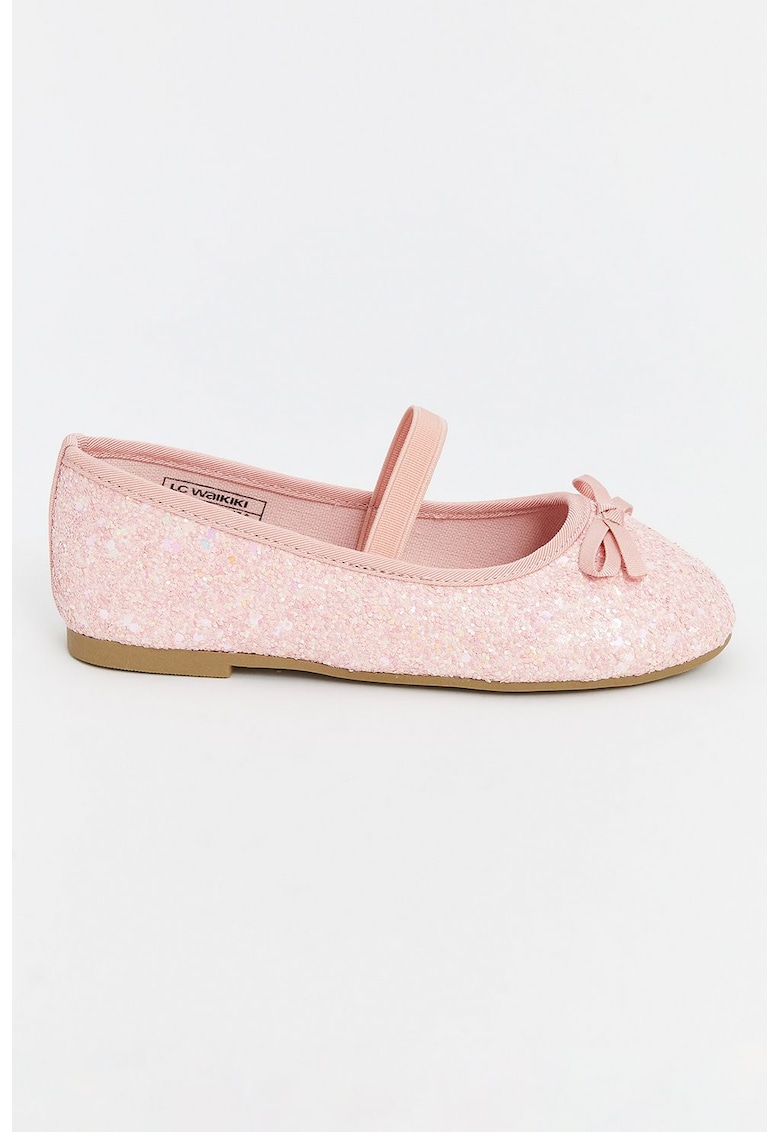 Balerini stralucitori cu detaliu cu funda