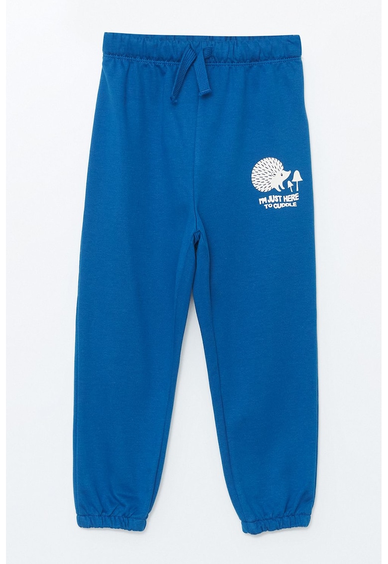 Pantaloni de trening relaxed fit din amestec de bumbac