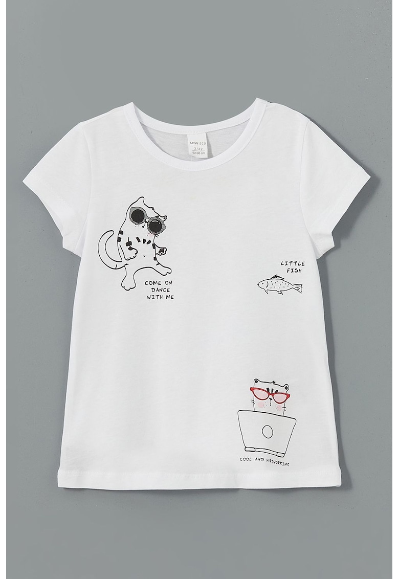 Tricou din bumbac cu model grafic