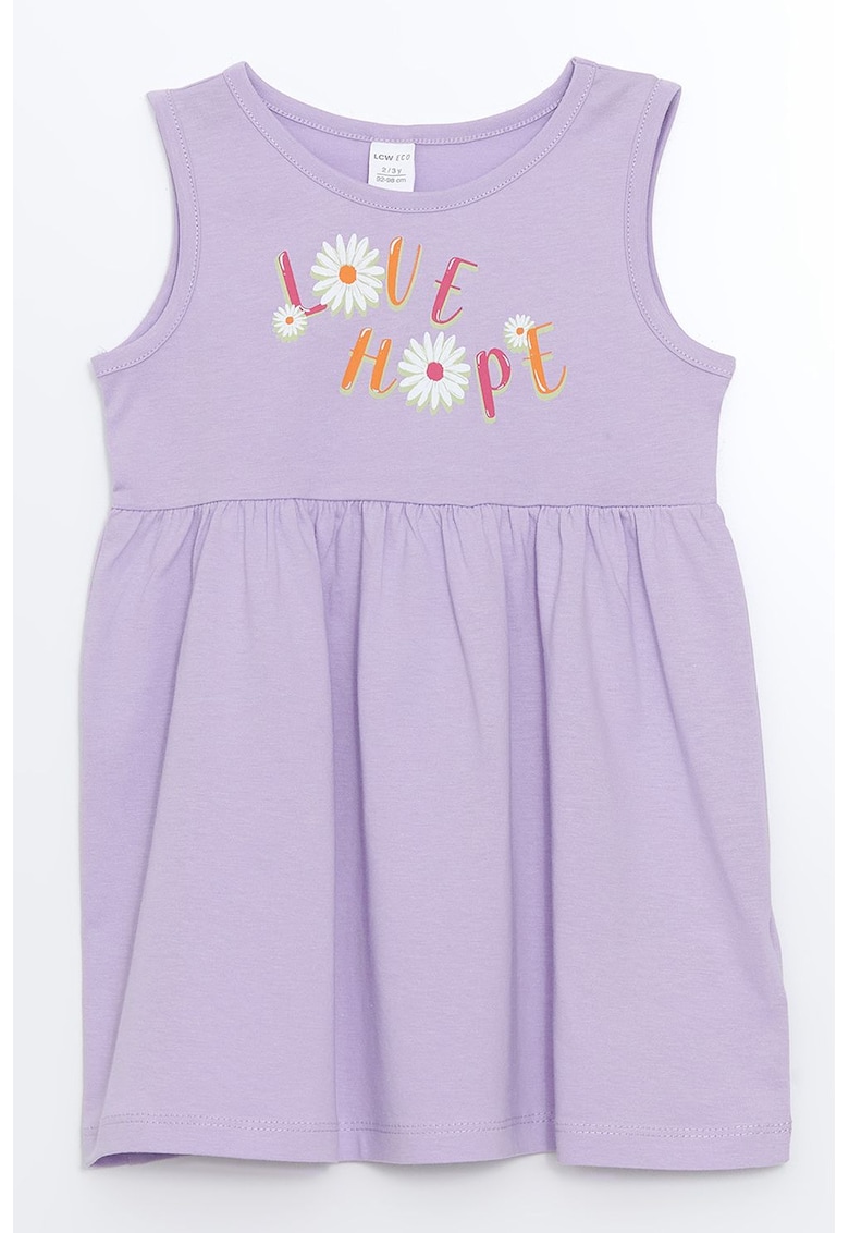 Rochie cu croiala in A si imprimeu grafic