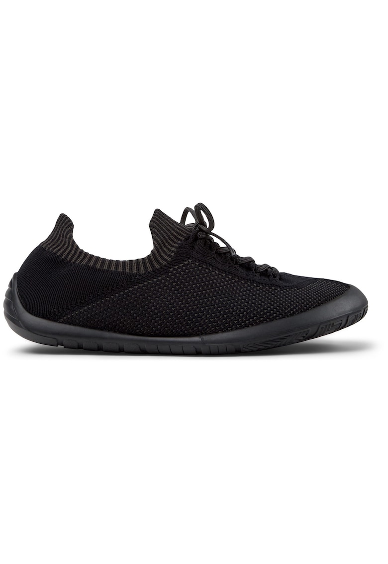 Pantofi casual din material textil Path 22073 - Negru stins/Gri inchis