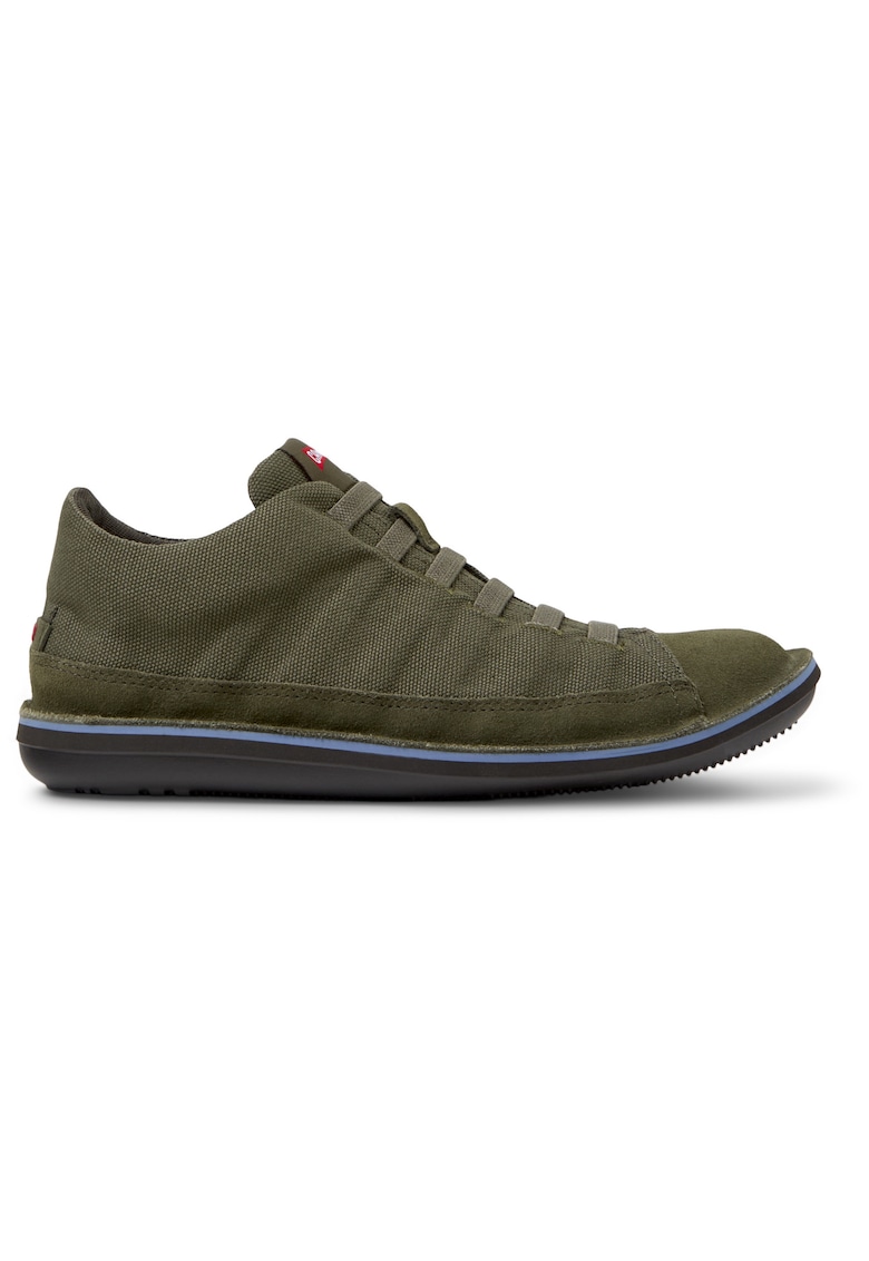 Pantofi casual de panza cu garnituri de piele intoarsa Beetle - Kaki