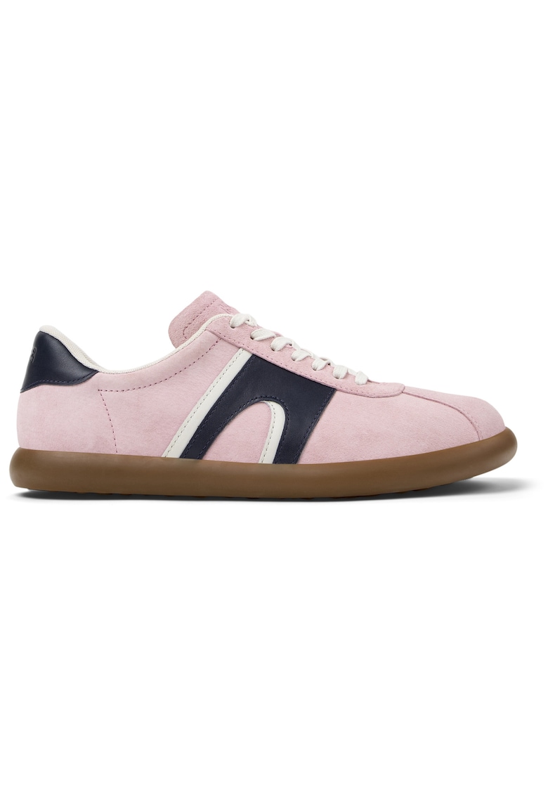Pantofi sport Pelotas Soller din piele si piele nabuc - Roz deschis